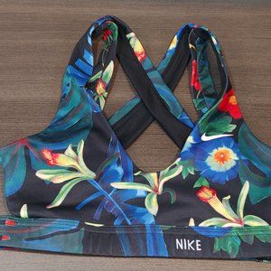Nike DriFit Indy Light Tropical/Floral Print Sports Bra - Size XS